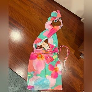 Floral Halter set Tiger Mist